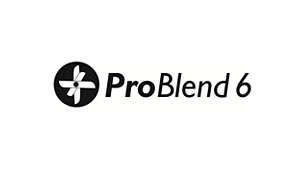 ProBlend 6 片星型刀片有效攪拌及切碎