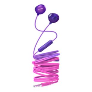 Earbud headphones with mic