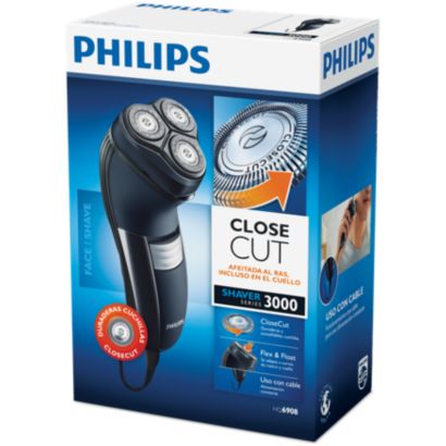 Afeitada al ras, incluso en el cuello