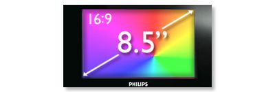Pantalla LCD panorámica de 21,6 cm (8,5") para una imagen de alta calidad
