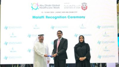 Malaffi recognition ceremony during Abu Dhabi Global Healthcare Week