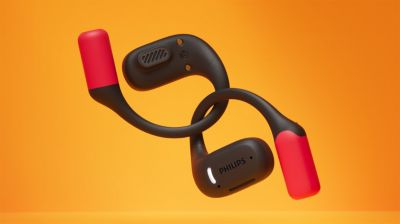 Open-ear true wireless fit. Hear the world, feel the beat