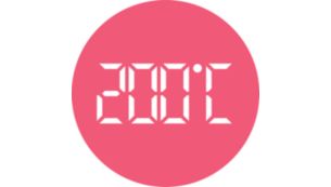 Bis zu 200 °C für perfekte Ergebnisse