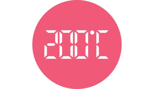 Fino a 200 °C per risultati perfetti