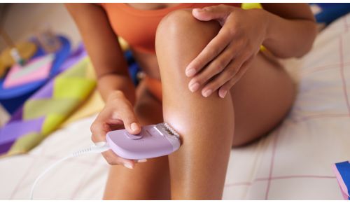 Facilita la depilación con el adaptador de masaje