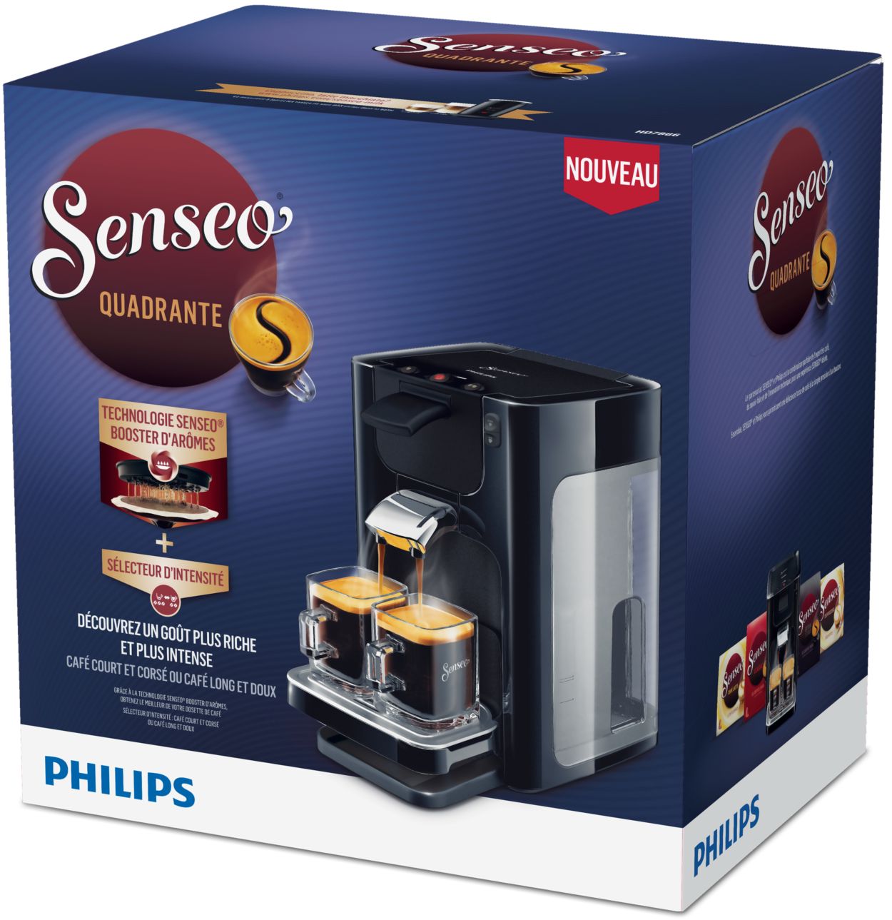 ohmtronixx Filtre à café permanent rechargeable, machines à café, remplace  dosettes de café, convient aux Coffeeduck 3 Senseo Quadrante HD7860, Latte