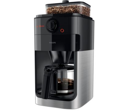 Cafetera Philips Grind & Brew HD7767 automática negra y metal