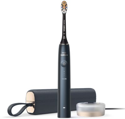 Philips Philips Sonicare DiamondClean Prestige Elektrische tandenborstel met SenseIQ - Donkerblauw HX9992/12 aanbieding