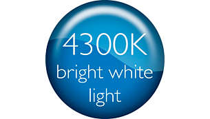 Ampoule CrystalVision produisant une lumière blanc éclatant de 4 300 K pour renouveler son style