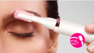 1/16" & 1/8" eyebrow comb to create uniform hair length