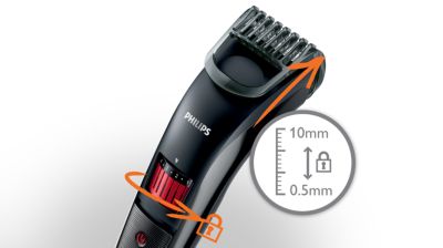 Ajustes de comprimento fáceis de selecionar de 0,5mm a 10mm