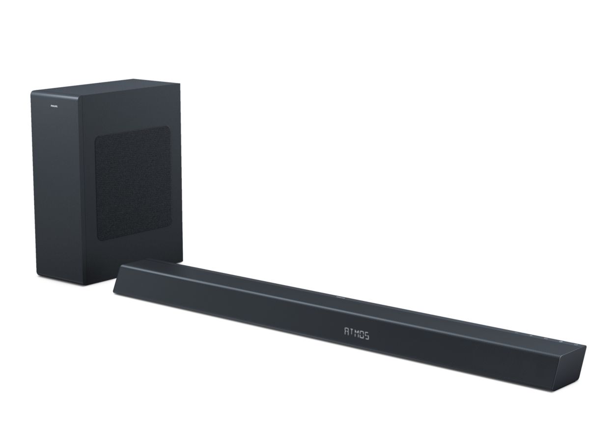 Philips soundbar with store subwoofer