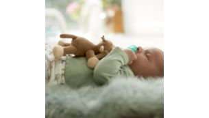 Plush toy helps keep Soothie in place
