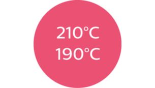 Extra care and control with 2 temperature settings