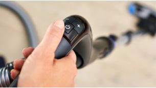Remote control buttons right on the handle