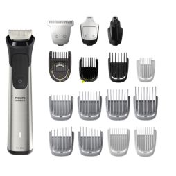 Philips Norelco Multigroom Series 7000 23 Piece Mens Grooming Kit, Trimmer  For Beard, Head, Body, and Face - No Blade Oil Needed, MG7750/49