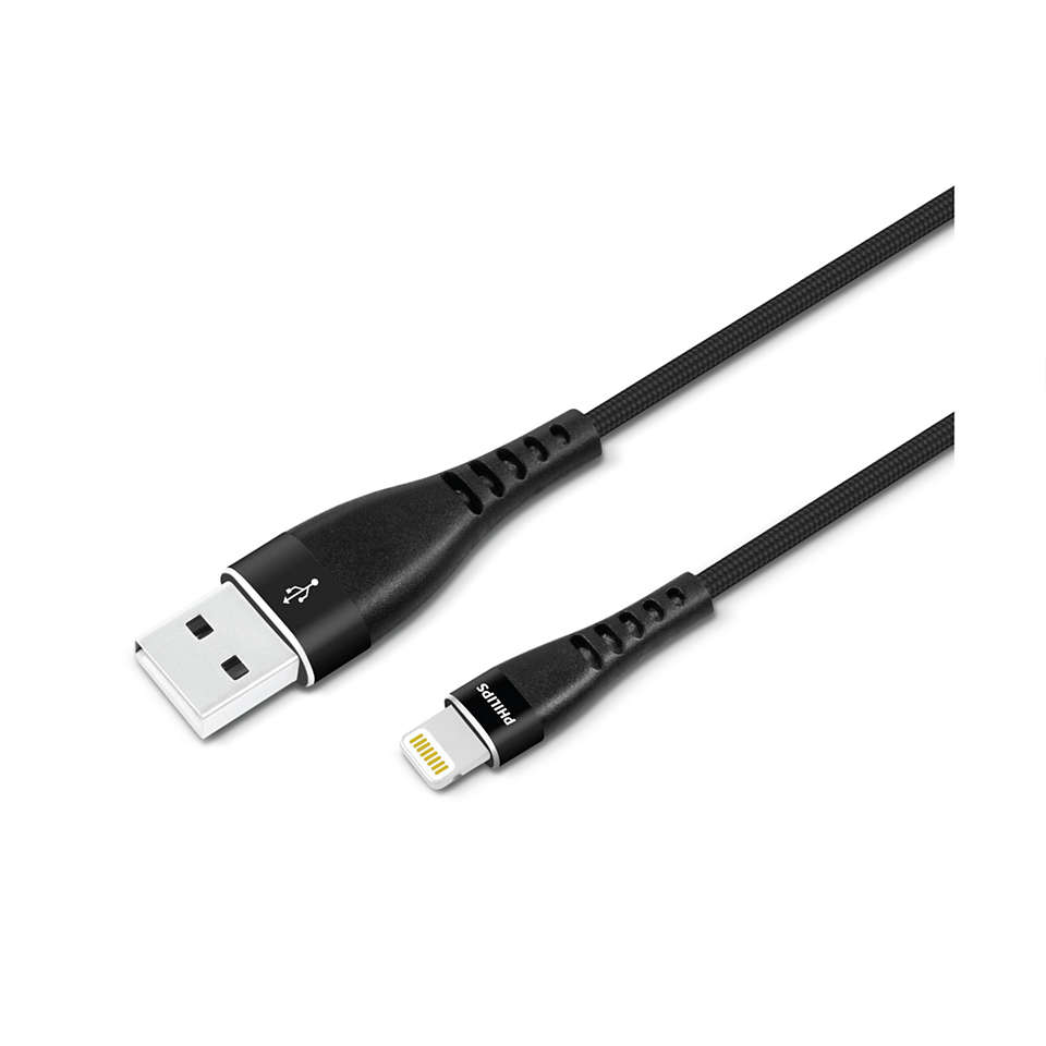 Førsteklasses skærmet USB-A til Lightning-kabel