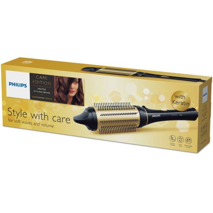 KeraShine heated styling brush