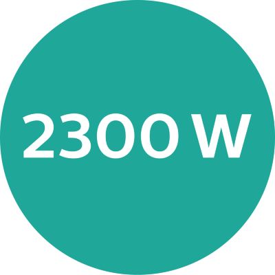 Izuzetno učinkovito sušenje snagom 2300 W