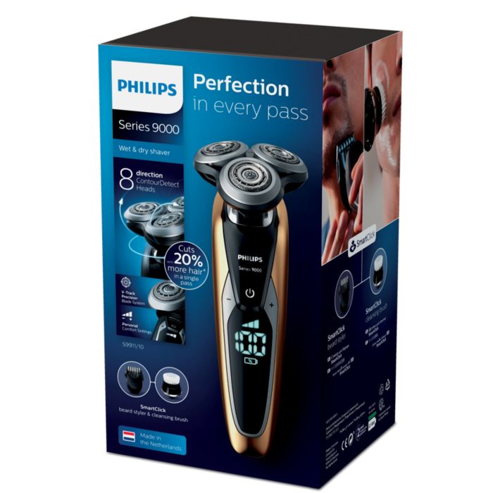 Shaver series 9000 Wet and dry electric shaver S9911/11 | Philips