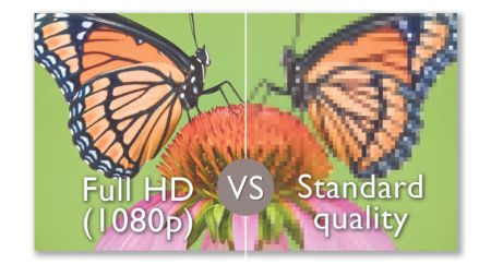 Relive memories in great detail with full HD videos