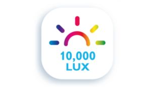 10,000 lux – same intensity, benefits as natural daylight