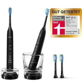 Sonicare DiamondClean 9000 2x Elektrische Schallzahnbürsten + 4 C3 Bürstenköpfe