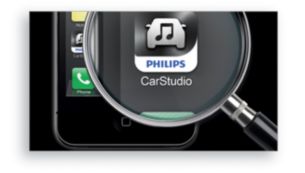 Kostenlose Philips CarStudio App zur Bedienung der Dockingstation