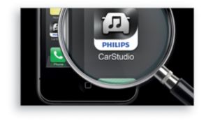 Bezplatná aplikácia Philips CarStudio na ovládanie prehrávania