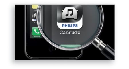 Free Philips CarStudio app for control of what you play