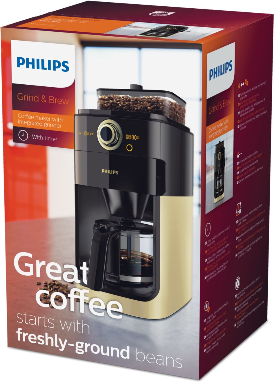 Grind Koffiezetapparaat HD7768/90 | Philips