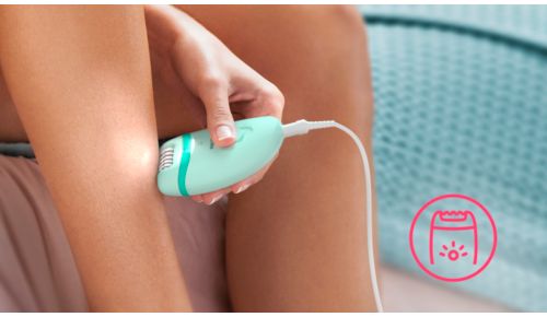 Luz exclusiva incorporada para mayor visibilidad del vello más fino