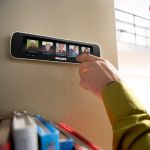 Stylish clock radio with voice messaging