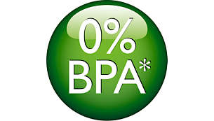 Flaskan är tillverkad av PES – ett BPA-fritt material