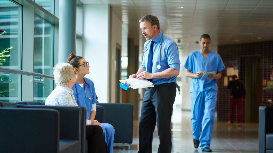 Doctor checking patient