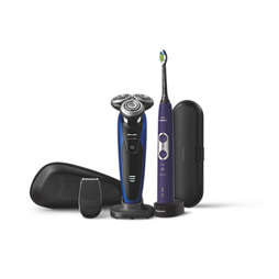 Premium men&#039;s care kit 电动剃须刀和牙刷