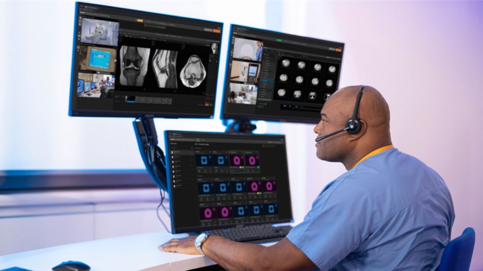 Doctor checking the report