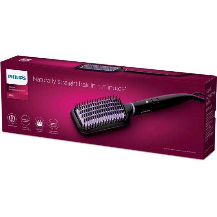 StyleCare Essential Heated straightening brush BHH880 00 Philips