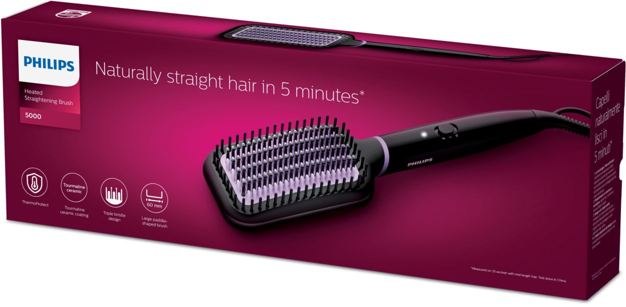 Philips Bhh880/00, Brosse Lissante Pour Des Cheveux Lisses Tout En Douceur  Et En Un à Prix Carrefour