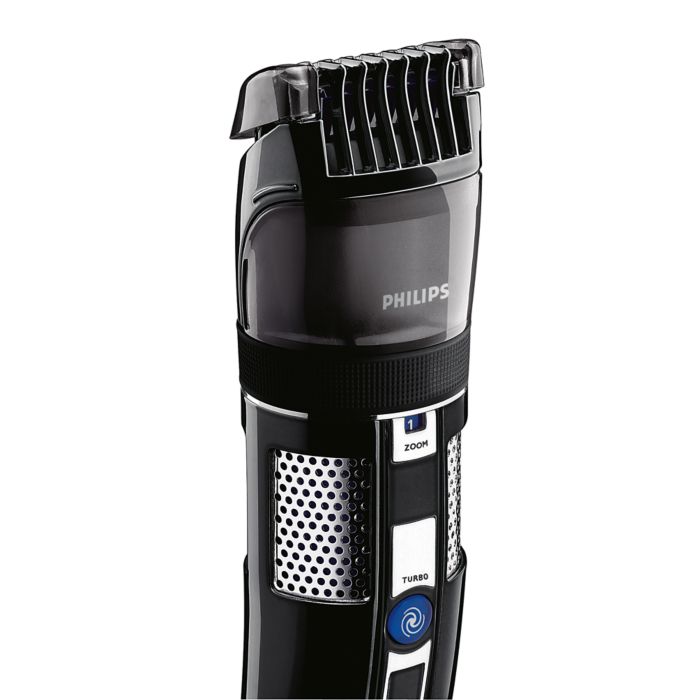 Tondeuse à Barbe Et Cheveux Avec Aspirateur - Coupe Précise, Rechargeable, Idéale Pour Homme, Couleur Noire