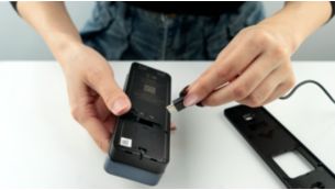Câblez votre visiophone ou utilisez la batterie rechargeable