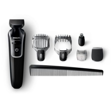 Multigroom series 3000 أداة تشذيب الشعر واللحية 6 في 1