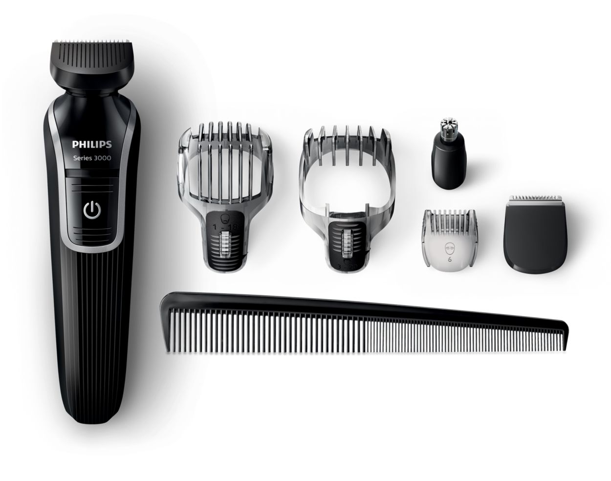 The Beard & Hair Trimmer Starter Kit with 2 Combs (1-20mm)