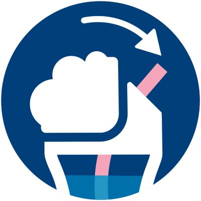 Sisäinen vuodonestoventtiili ja käännettävä kansi ehkäisevät roiskeita