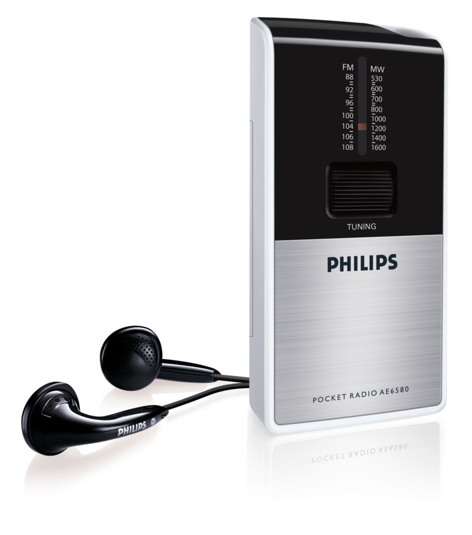 Philips AE1530/00 - Radio Portátil Bolsillo AM/FM con Altavoz a