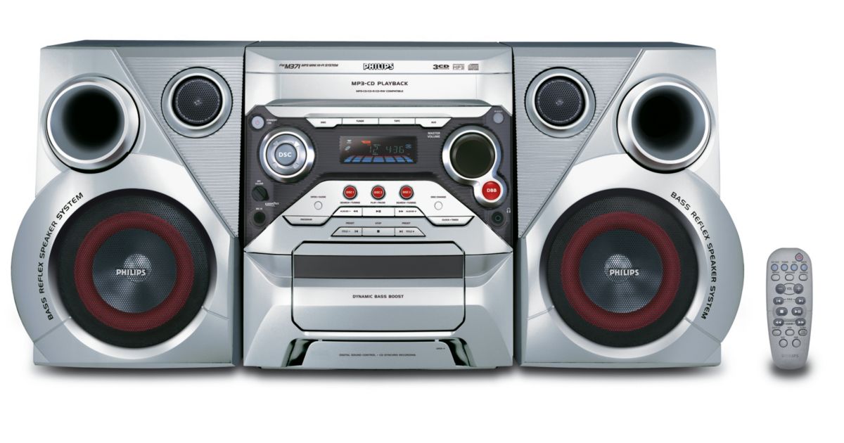 Philips ECG JAN 12AX7WA 6本 実機音出し バラ承ります Mini Hi-Fi System c/MP3 FWM371/BK | Philips