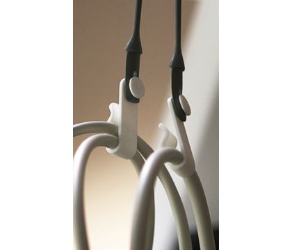 Sparq features easy clips for cable management