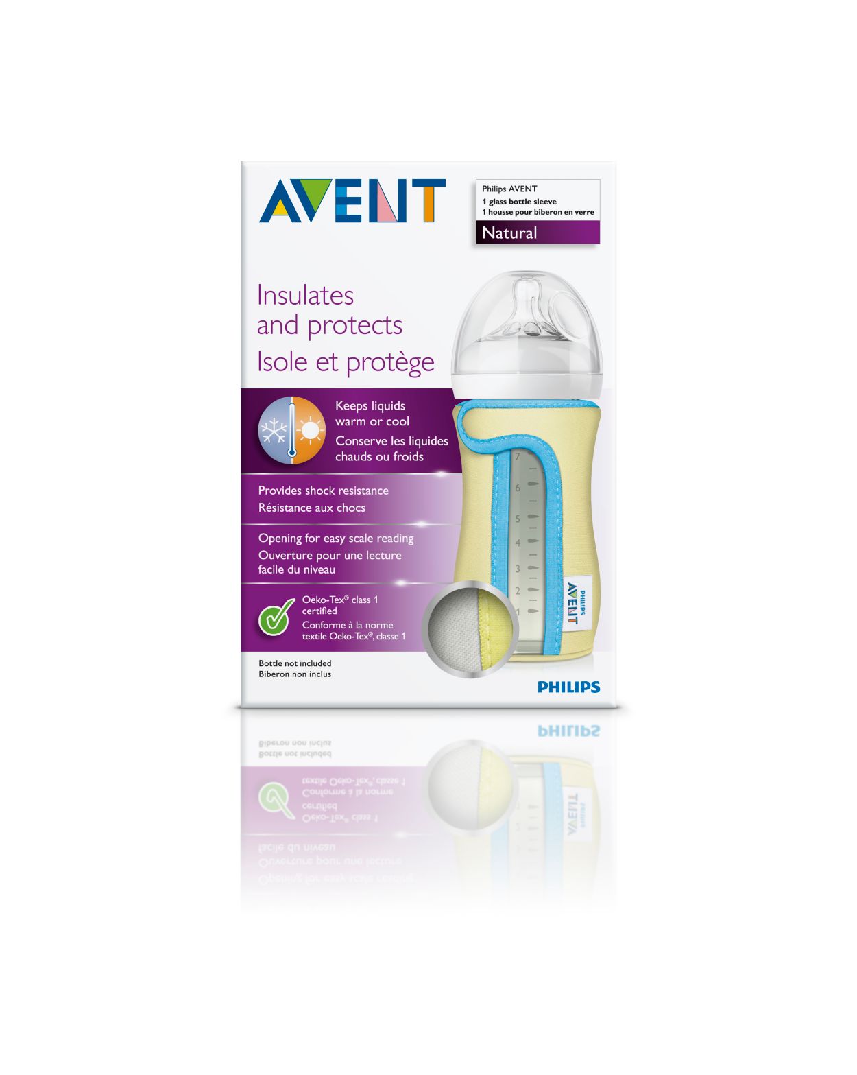 Glass bottle sleeve SCF676 01 Avent