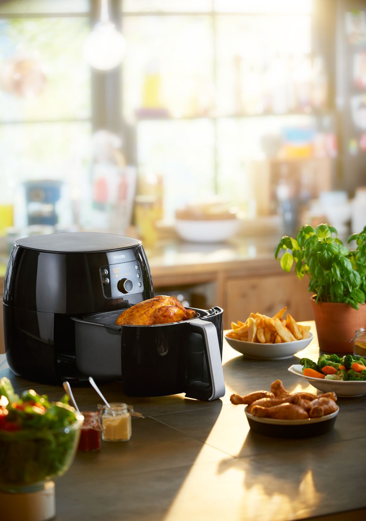  Philips Premium Airfryer XXL with Fat Removal Technology,  Black, HD9630/98 : Home & Kitchen