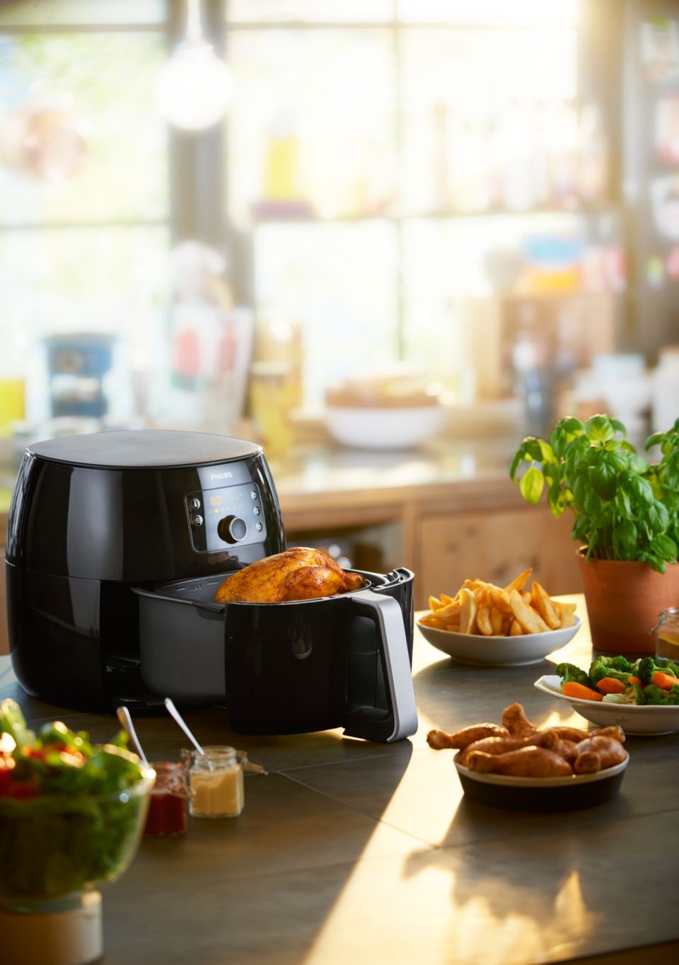 Philips Premium Airfryer XXL with Fat Removal Technology and Grill Pan  Accessory